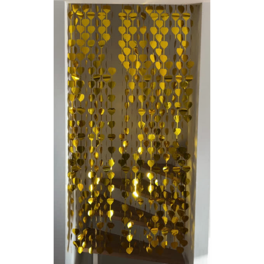 little Birthday® Lametta Vorhang goldenes Herz