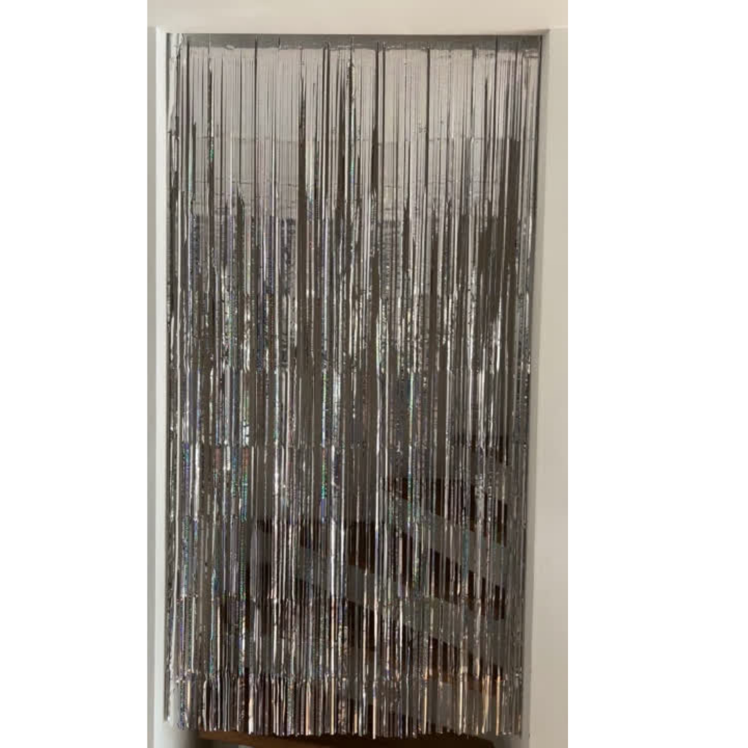 little Birthday® Lametta Vorhang silber