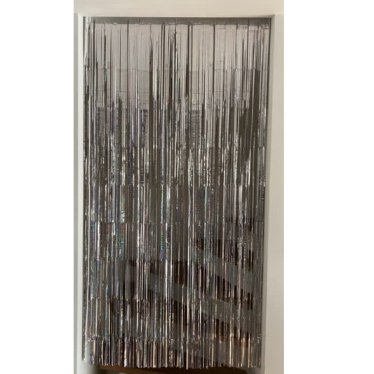 little Birthday® Lametta Vorhang silber