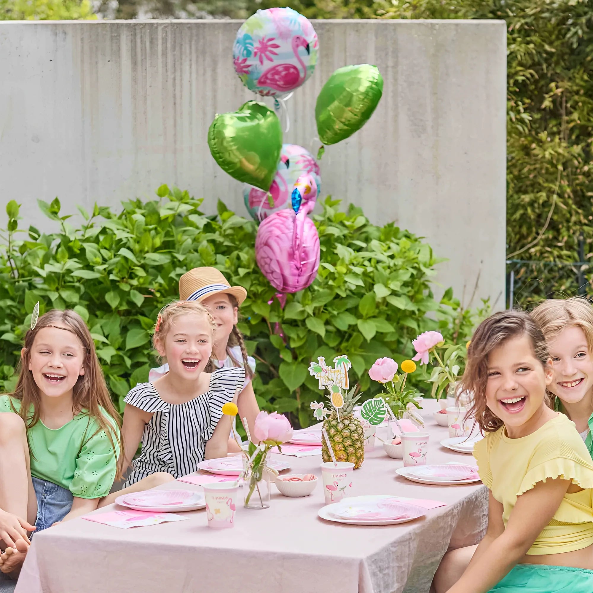 little Birthday® Folien-Luftballon Flamingo-Set (5 Stück)