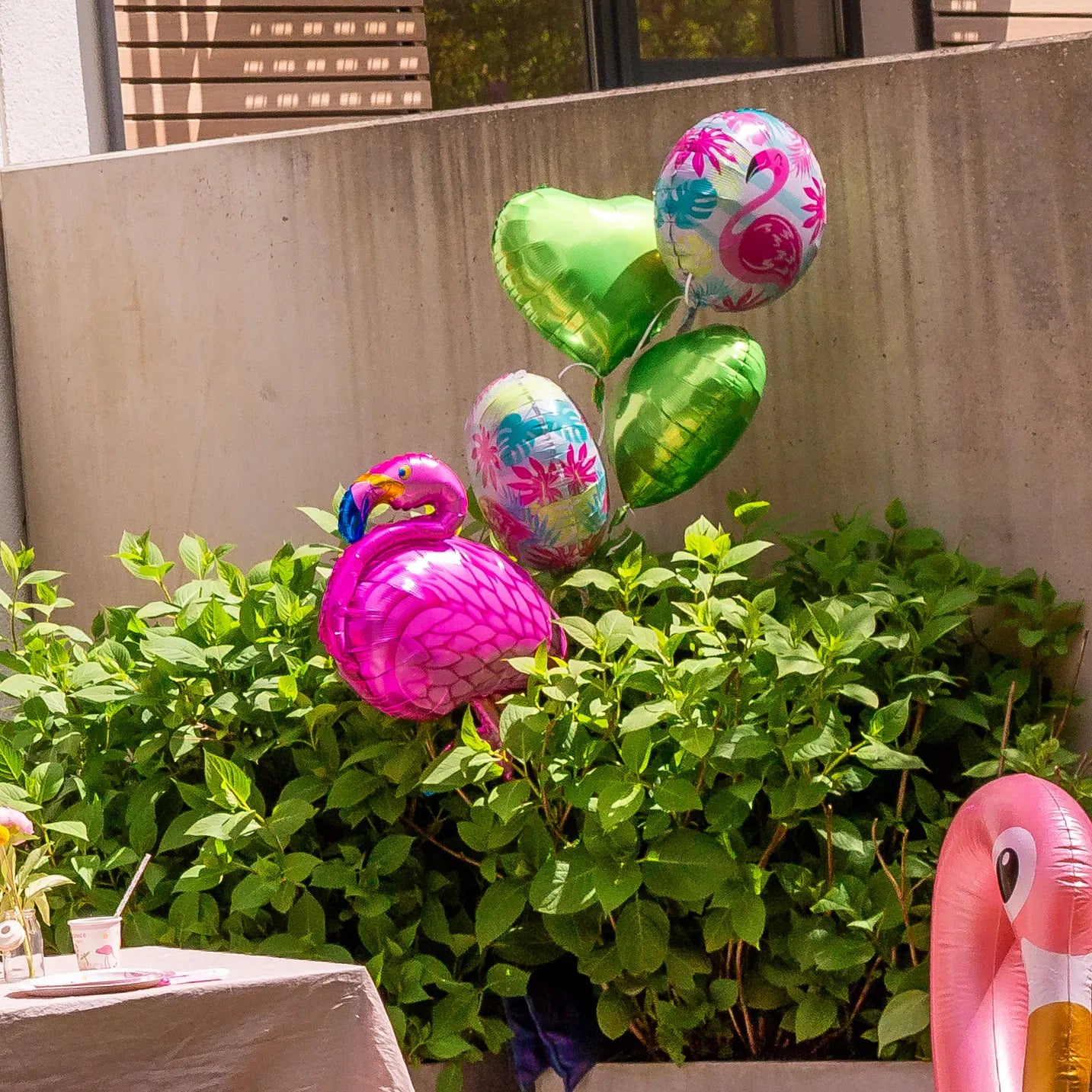 little Birthday® Folien-Luftballon Flamingo-Set (5 Stück)