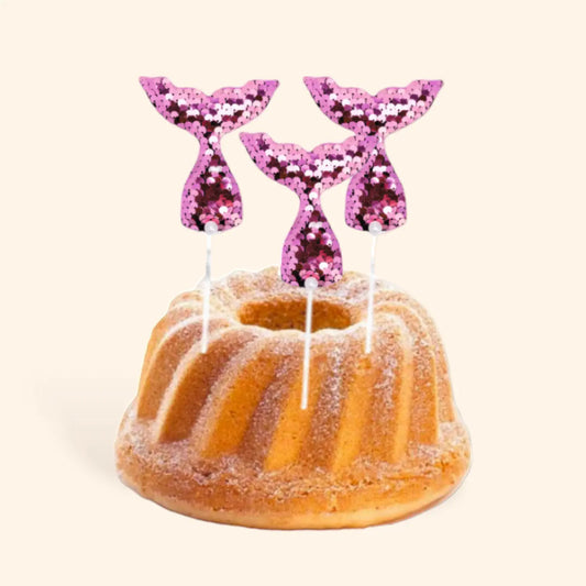little Birthday® Meerjungfrau Pailletten Flosse Cupcake Dekoration