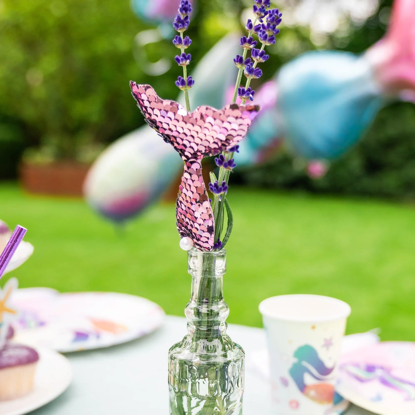 little Birthday® Meerjungfrau Pailletten Flosse Cupcake Dekoration