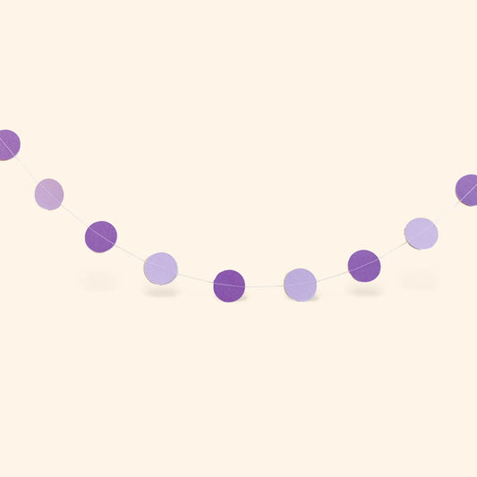 little Birthday® Papiergirlande lila (2x 2m)