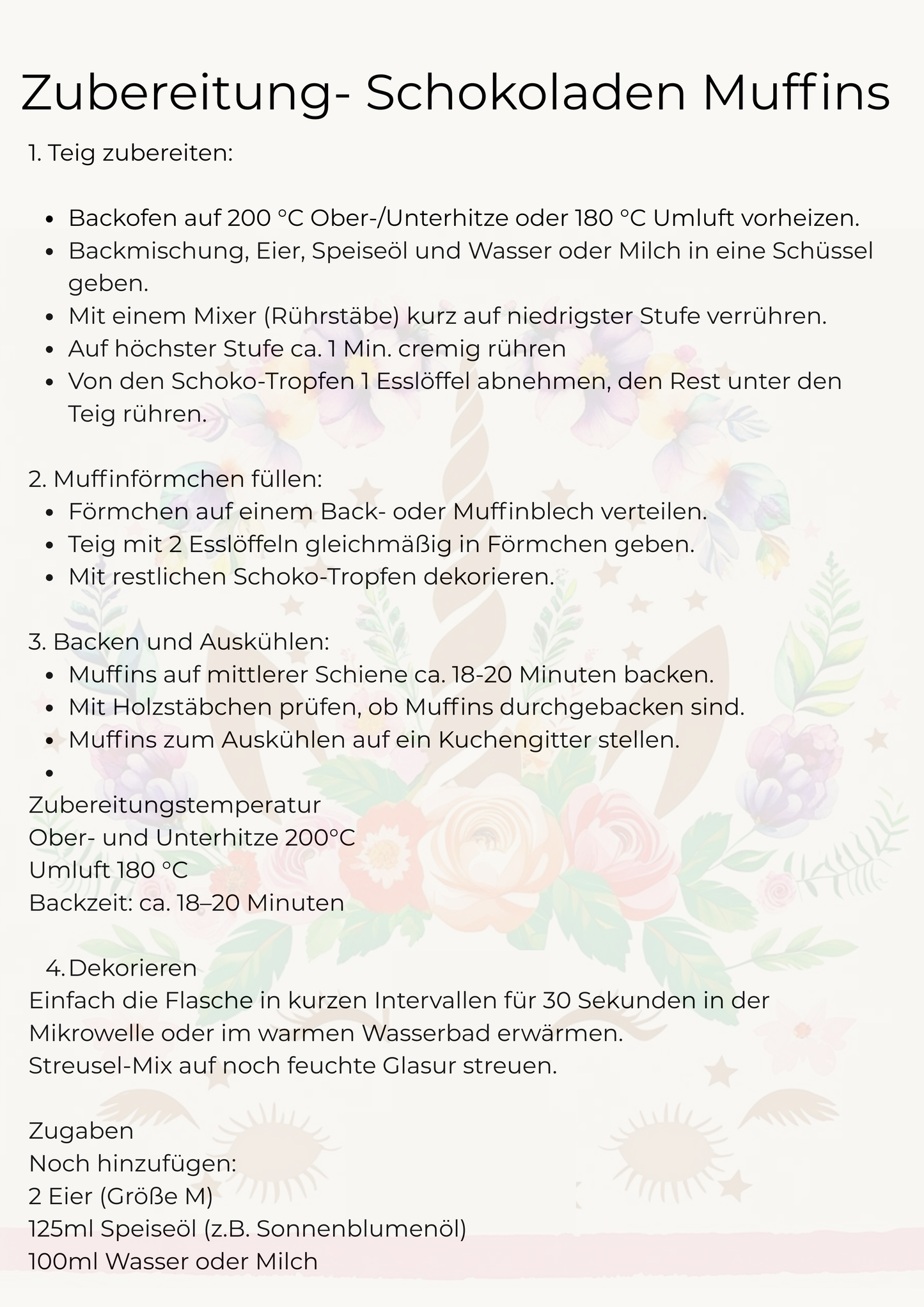 little Birthday Back-Box Einhorn