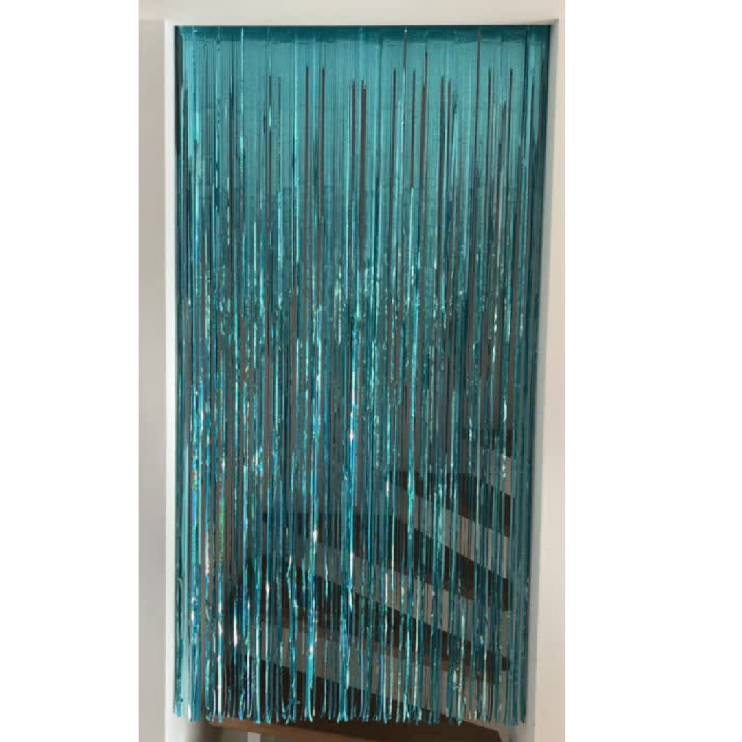 little Birthday® Lametta Vorhang hellblau