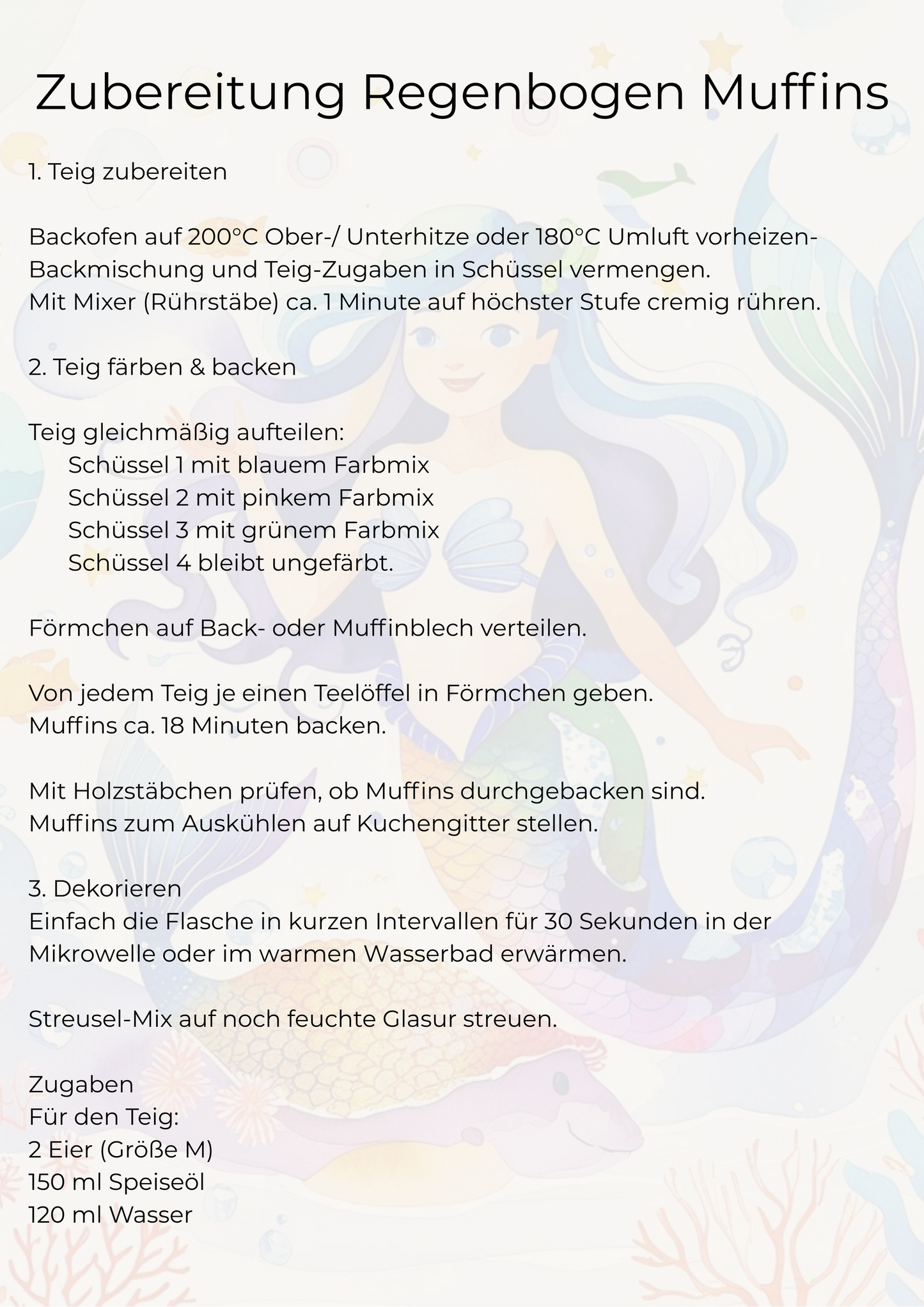 little Birthday Back-Box Meerjungfrau