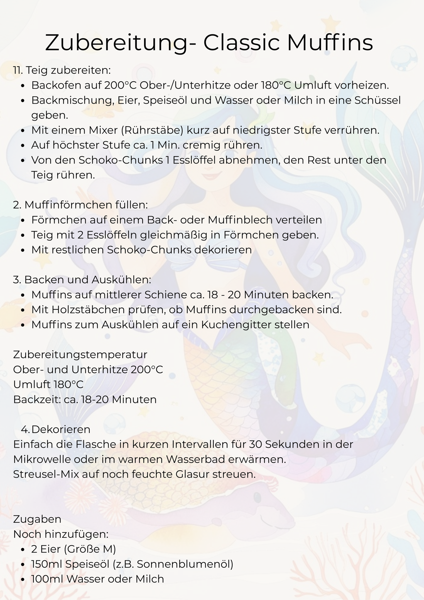 little Birthday Back-Box Meerjungfrau