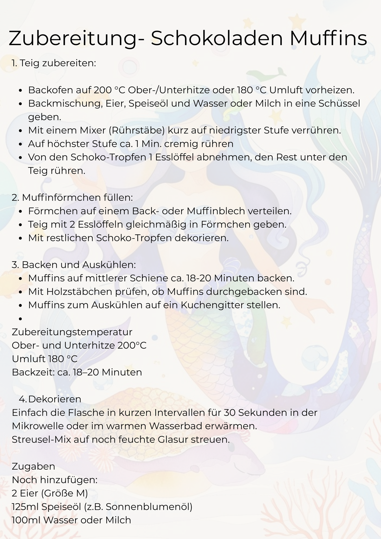 little Birthday Back-Box Meerjungfrau