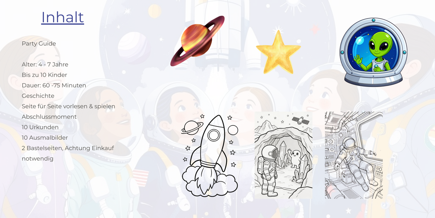 Der Little-Birthday-Guide:  Kindergeburtstage stressfrei planen & galaktisch feiern