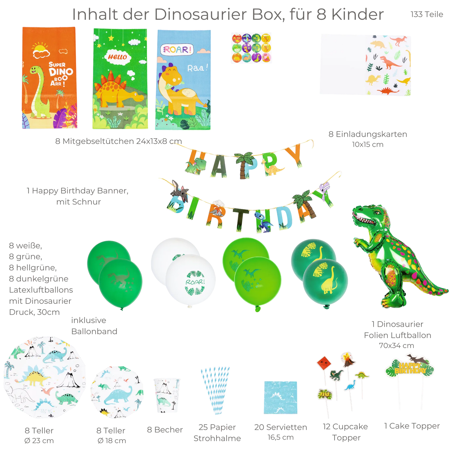 little Birthday® Dinosaurier Geburtstags-Mottobox