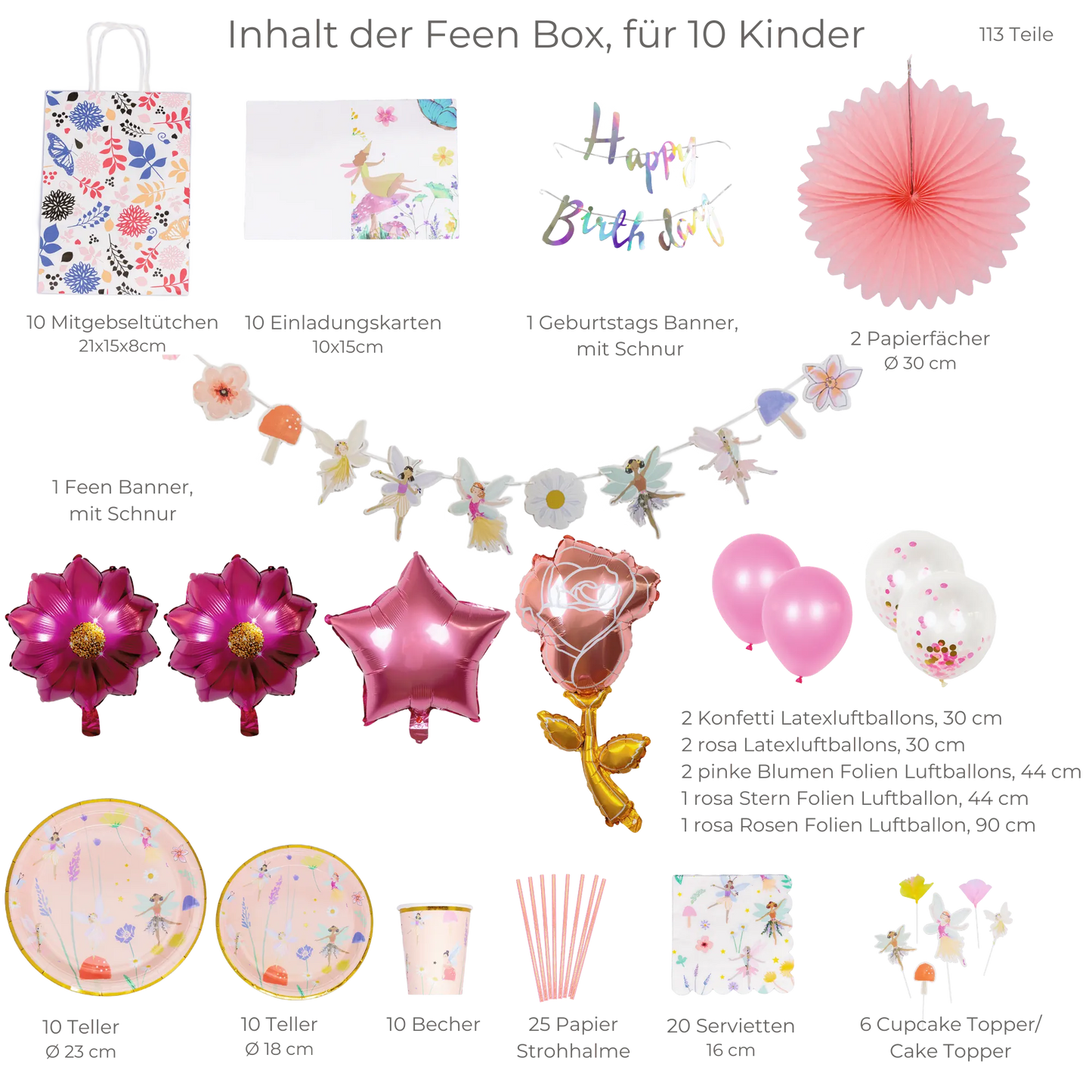 little Birthday® Feen Geburtstags-Mottobox