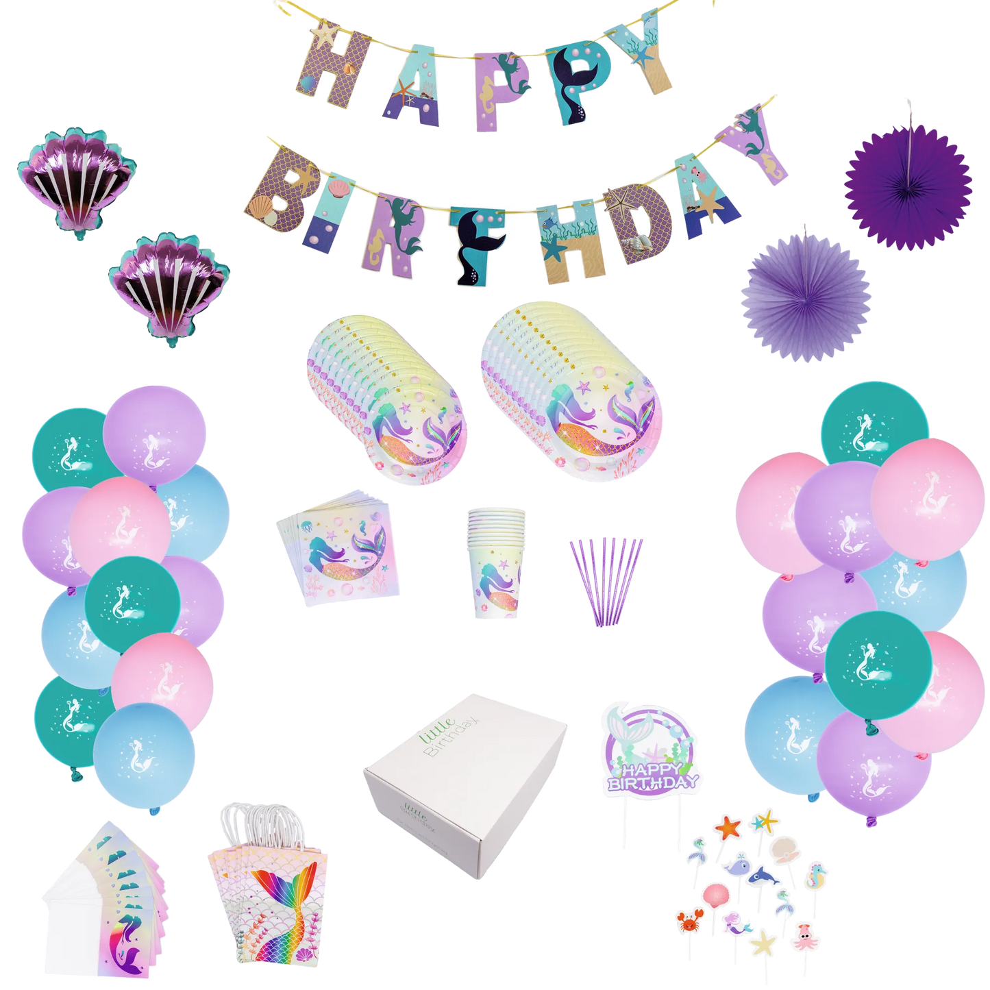 little Birthday® Meerjungfrau Geburtstags-Mottobox