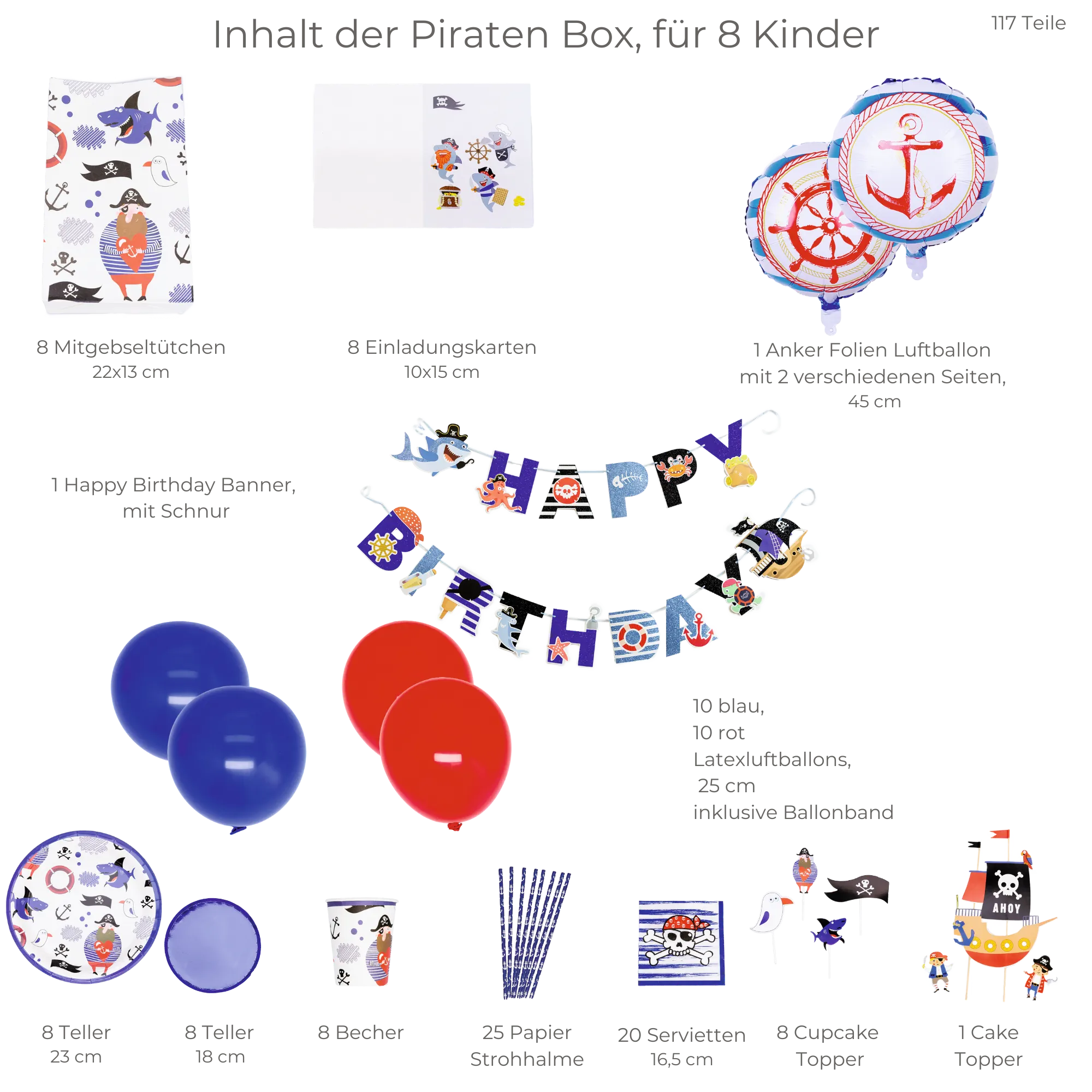 little Birthday® Piraten Geburtstags-Mottobox