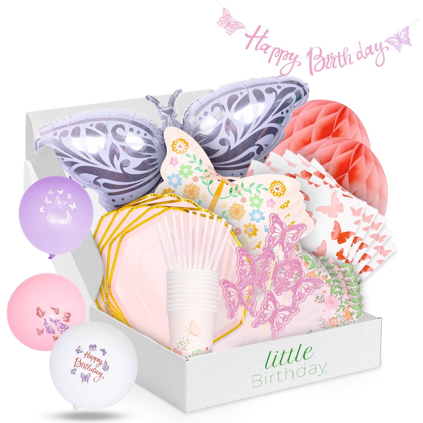 little Birthday® Schmetterling Geburtstags-Mottobox