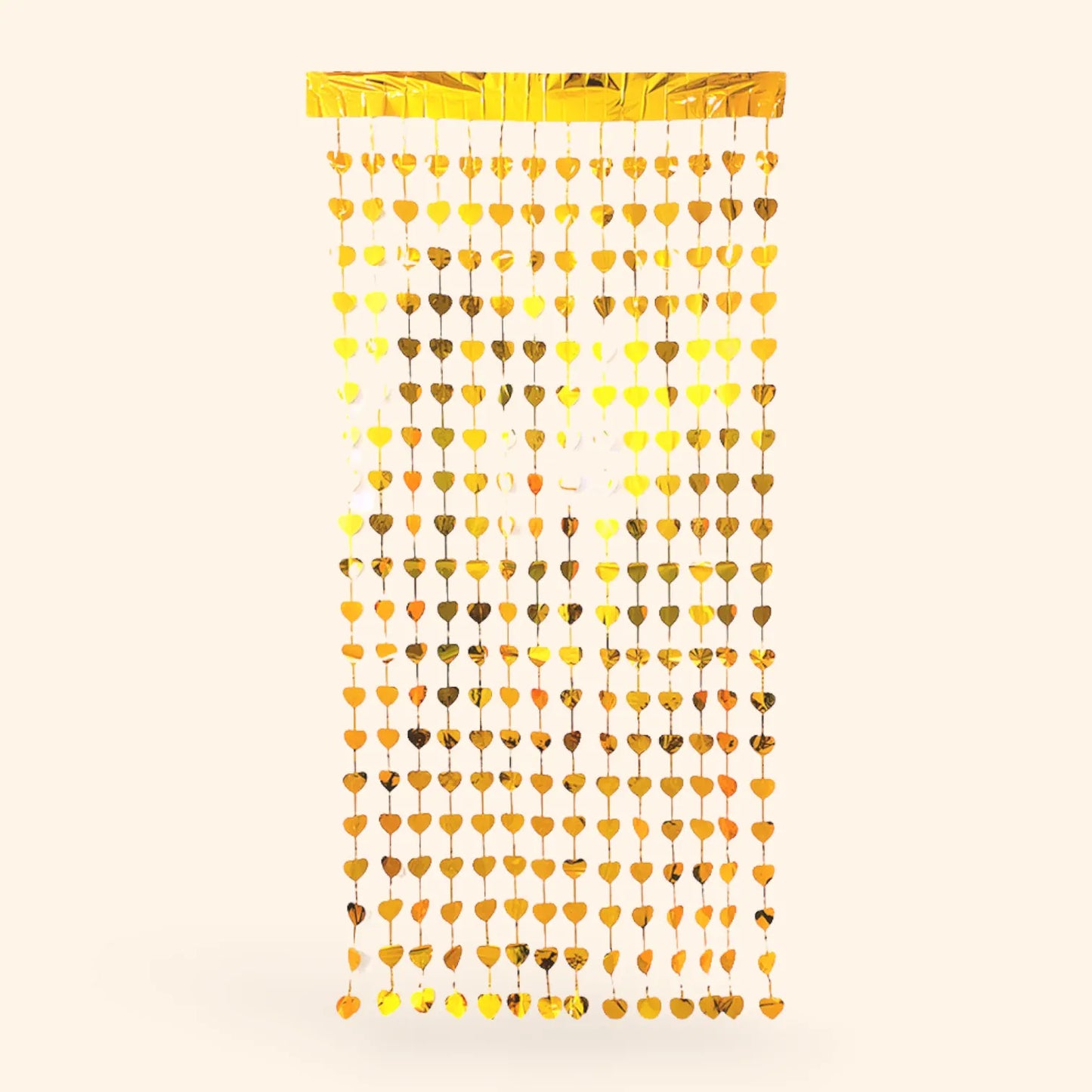 little Birthday® Lametta Vorhang goldenes Herz