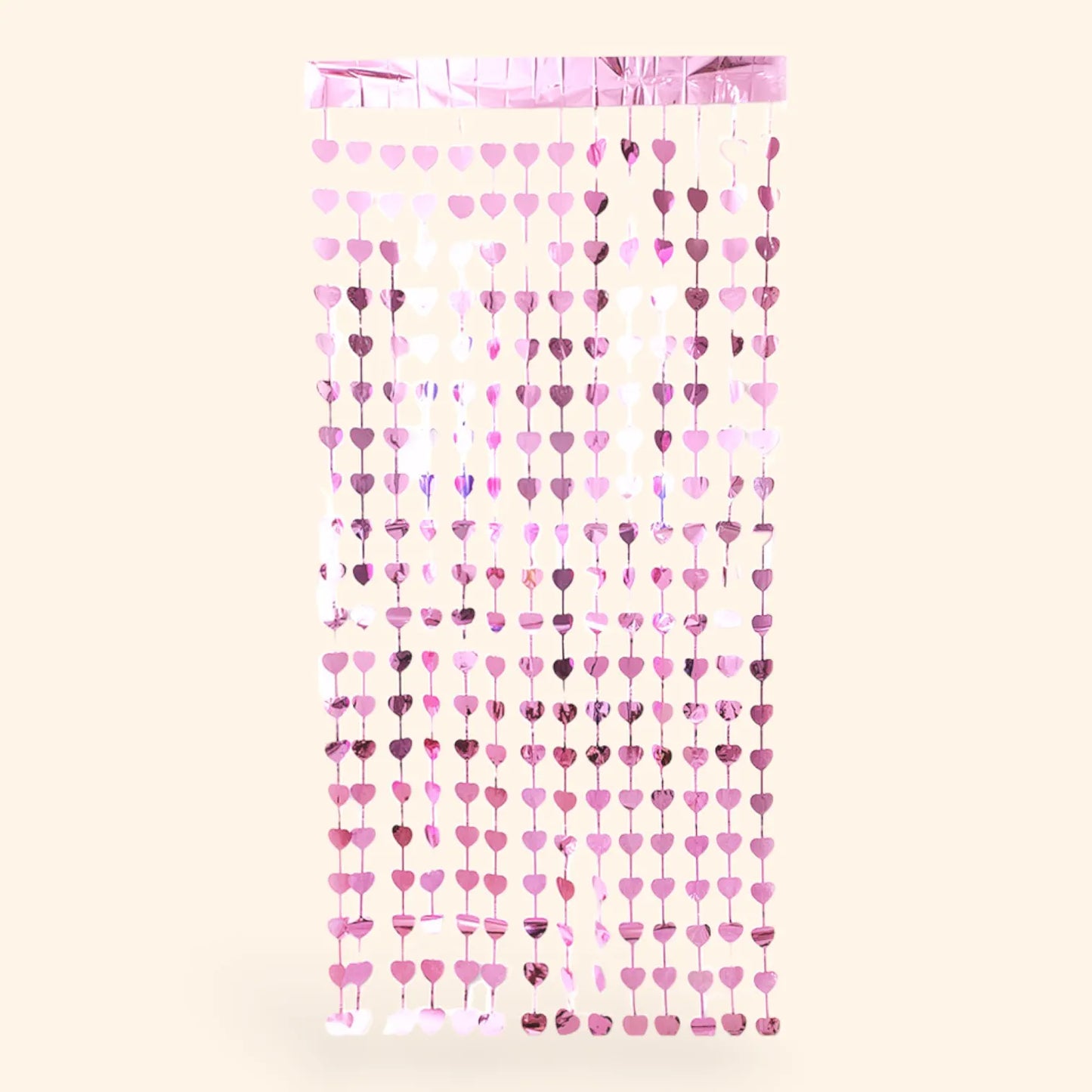 little Birthday® Lametta Vorhang pinkes Herz