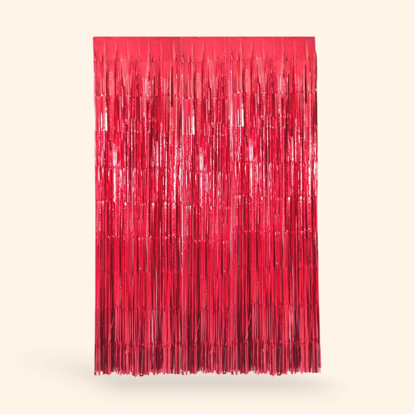 little Birthday® Lametta Vorhang rot