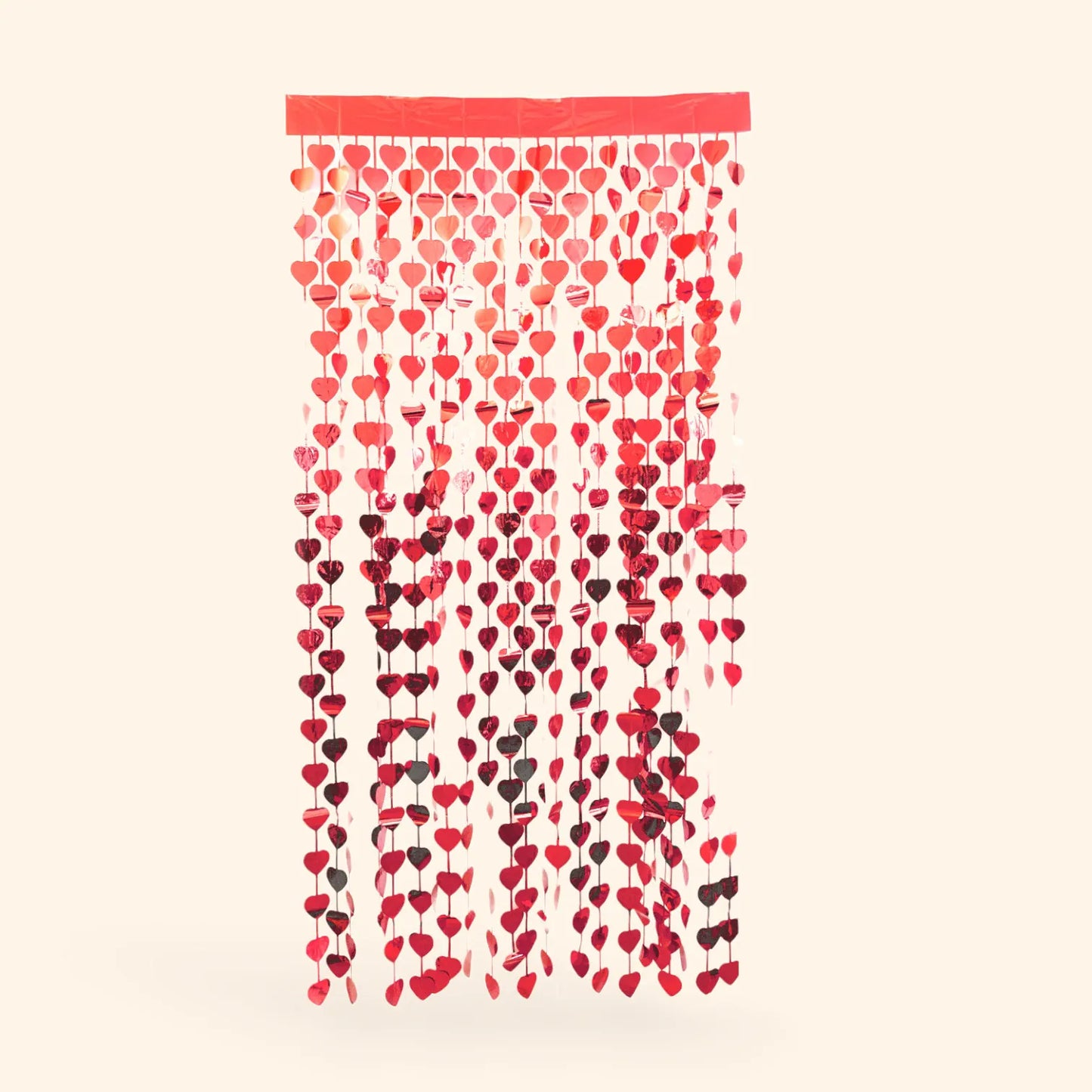 little Birthday® Lametta Vorhang rotes Herz