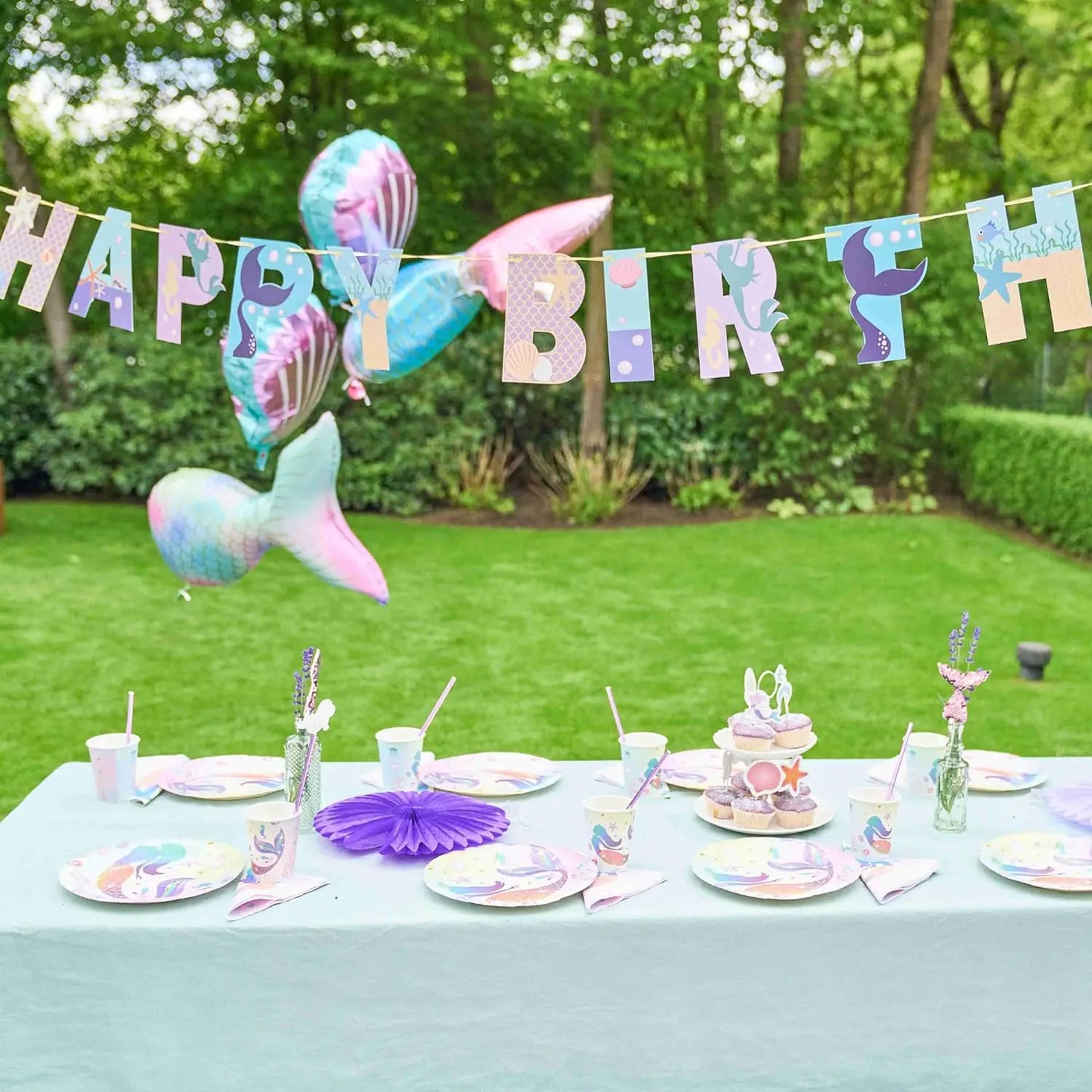 little Birthday® Meerjungfrau Pailletten Flosse Cupcake Dekoration