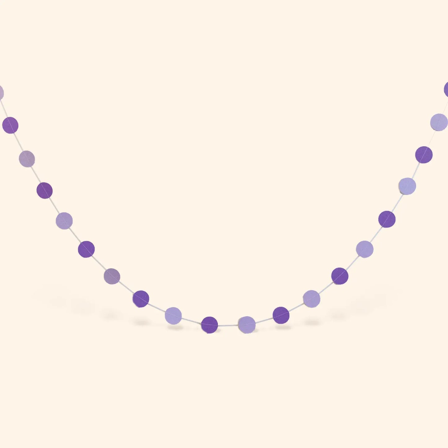 little Birthday® Papiergirlande lila (2x 2m)