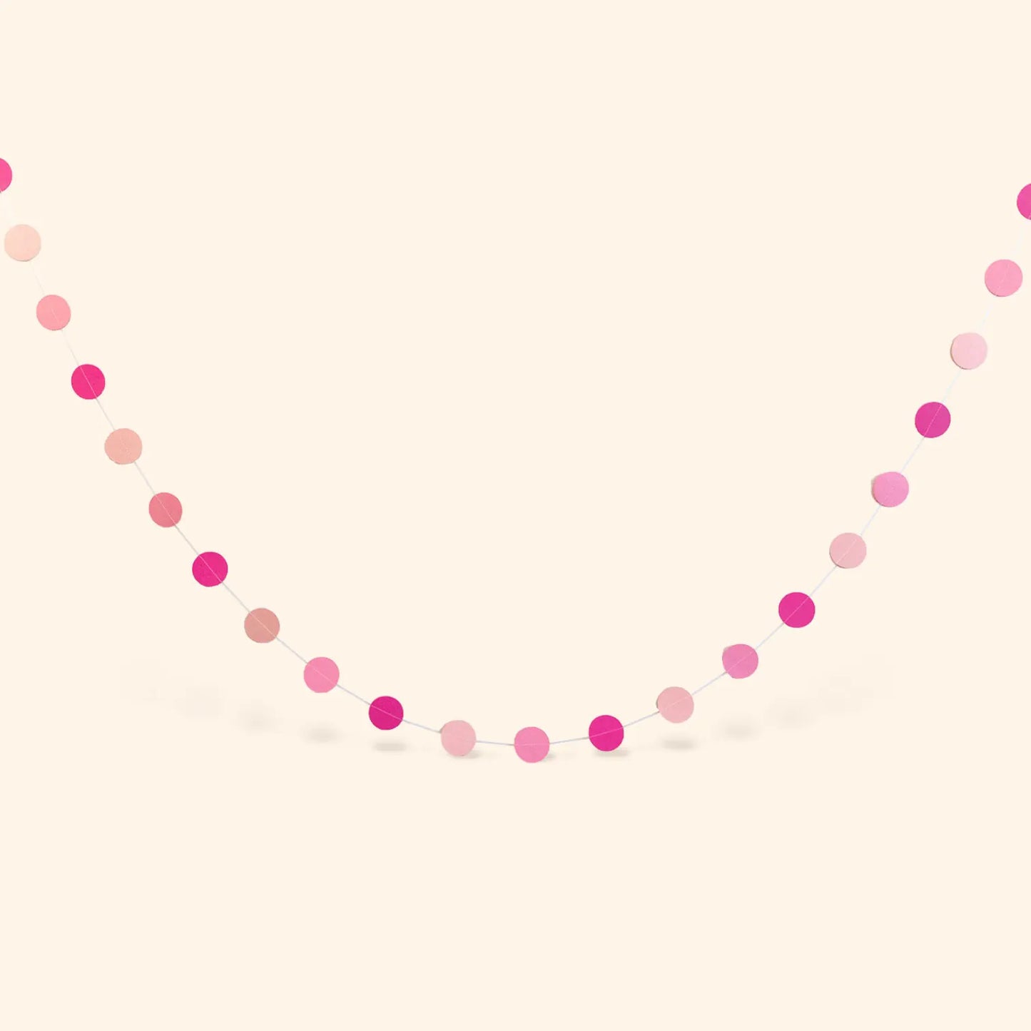 little Birthday® Papiergirlande pink, rosa, hellrosa (2x 2m)