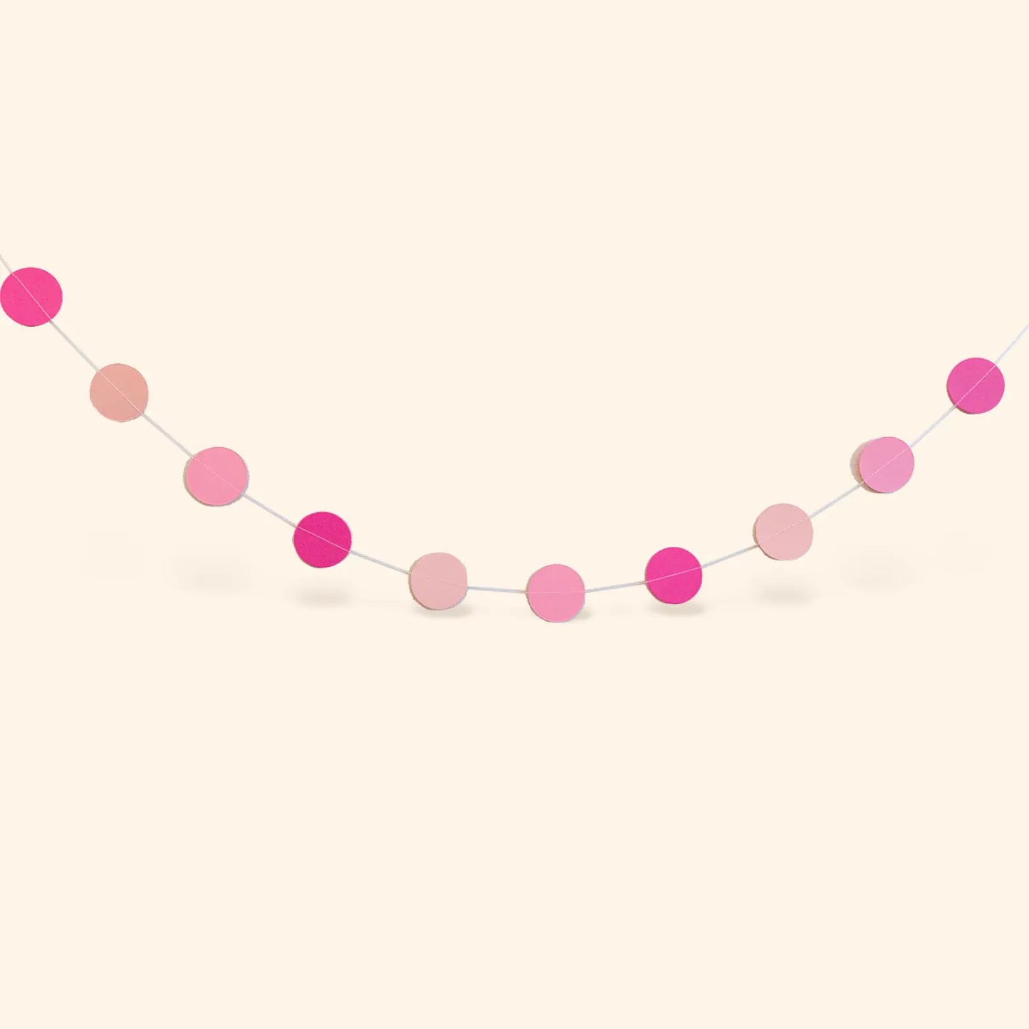 little Birthday® Papiergirlande pink, rosa, hellrosa (2x 2m)